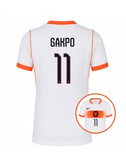 Billige Nederland Cody Gakpo #11 Bortedrakt Dame VM 2026 Kortermet